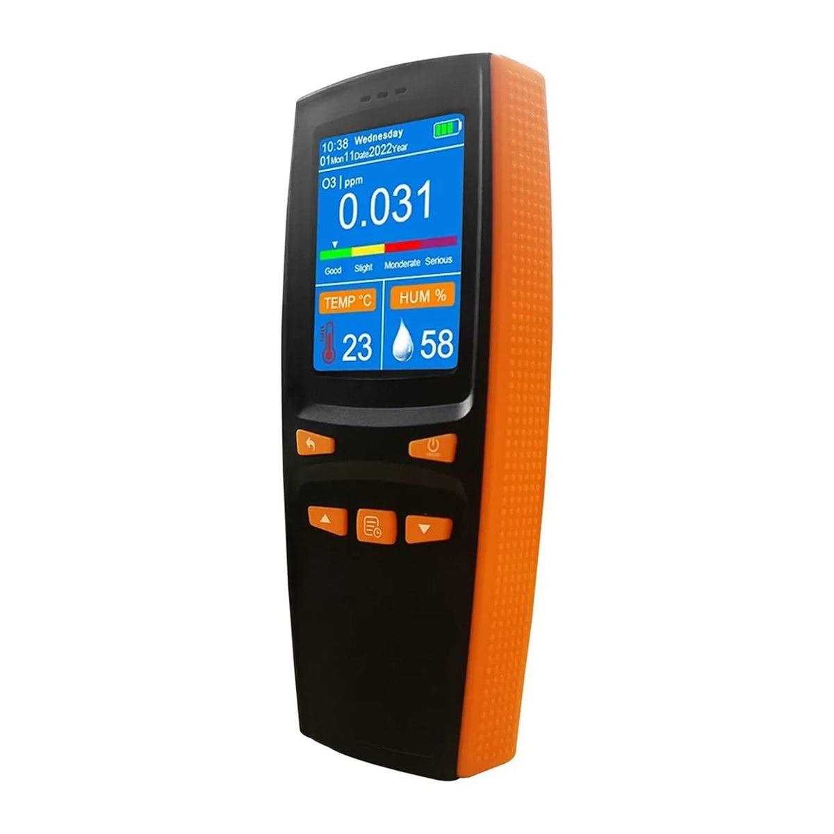Ventilator O3 met 2000 mAh, USB en voor binnen en buiten, Deeltjesteller Draagbare Ozon O3 Detector Gas