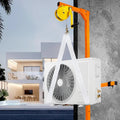 Mobiele airconditioner met bescherming tegen roest en corrosie, hefvermogen 150 kg met vaste riemschijf, robuust gereedschap.