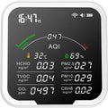 Luchtkwaliteitsmeter, HCHO/TVOC/CO2/PM2, PM10/AQI/C6H6, 4,8 inch