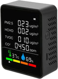 Luchtkwaliteitsmeter met zilver, mobiele uitvoering en compact ontwerp, Air Monitor