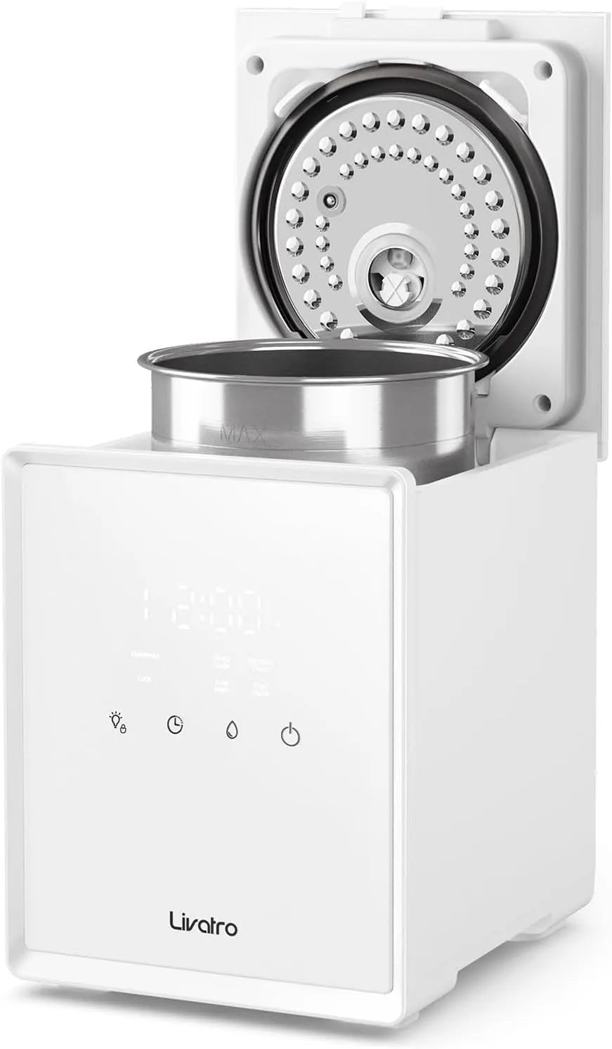 Luchtbevochtiger met 3 L, 100 °C, 6-12 uur, 30-40 m2, 1-12 uur, timer, waterreservoir en geluidsarme werking