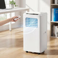 Mobiele airconditioner met 12000 BTU, 5000 BTU, afstandsbediening, digitaal display, geluidsarme werking, slaapstand en 24-uurs timer