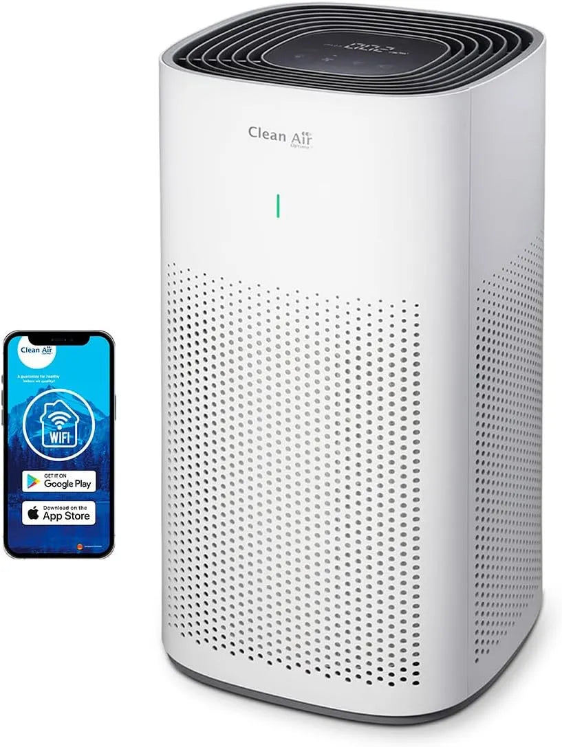 Luchtreiniger, Clean Air Optima CA-507 Luchtreiniger met HEPA-filter, luchtverplaatsing tot 350 m3/h, Actief koolstoffilter en ionisator, 360°
