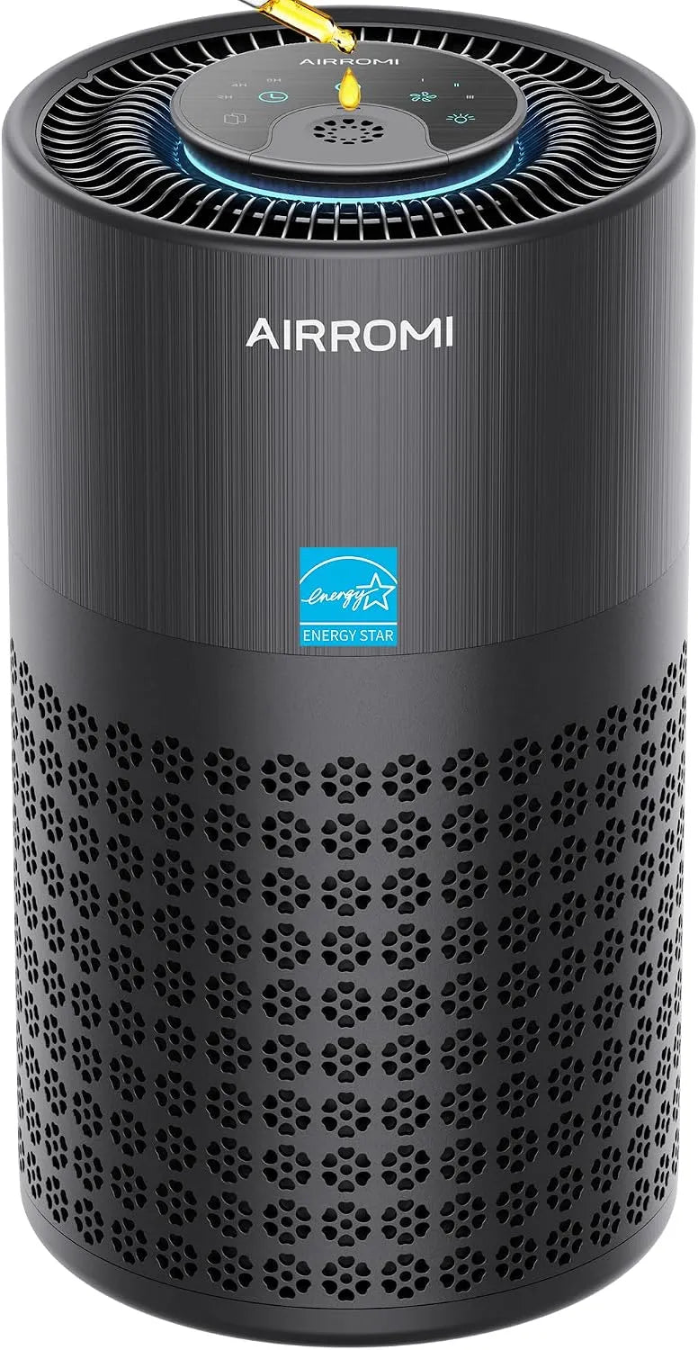 Luchtreiniger met 3-in-1, 153 m3/h, 92 m2, 23 dB, 8 uur, 1300 uur, Timer en HEPA-filter