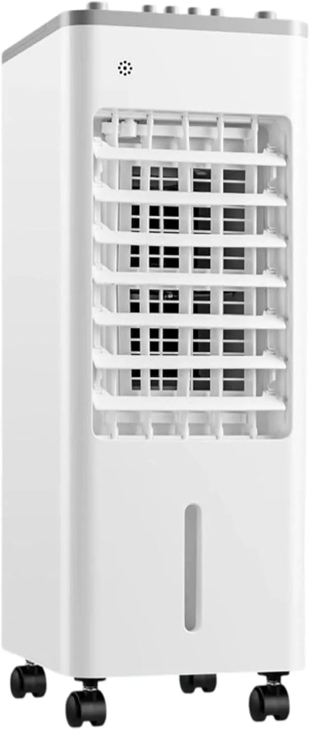 Mobiele airconditioner met 3-in-1, 3 snelheden, afstandsbediening, waterreservoir, geluidsarme werking en wit