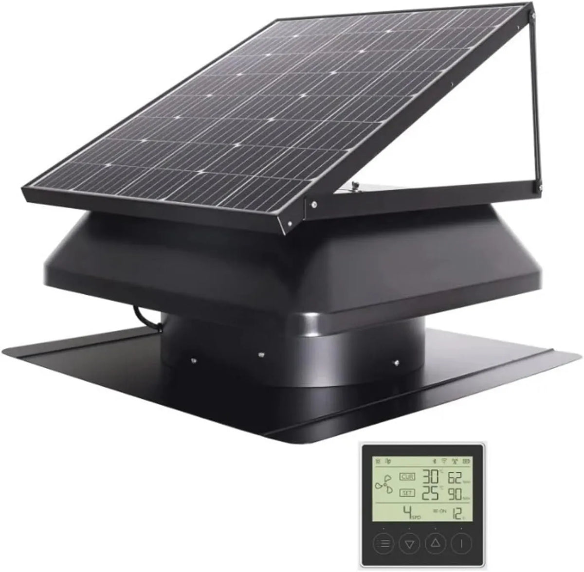 60 W, Industriële Warmteafvoer Plafondventilatie 60 W Zonne-energie Aangedreven Buitenairconditioning Zolder Big Vent DC Dakafzuigventilatoren Snelle