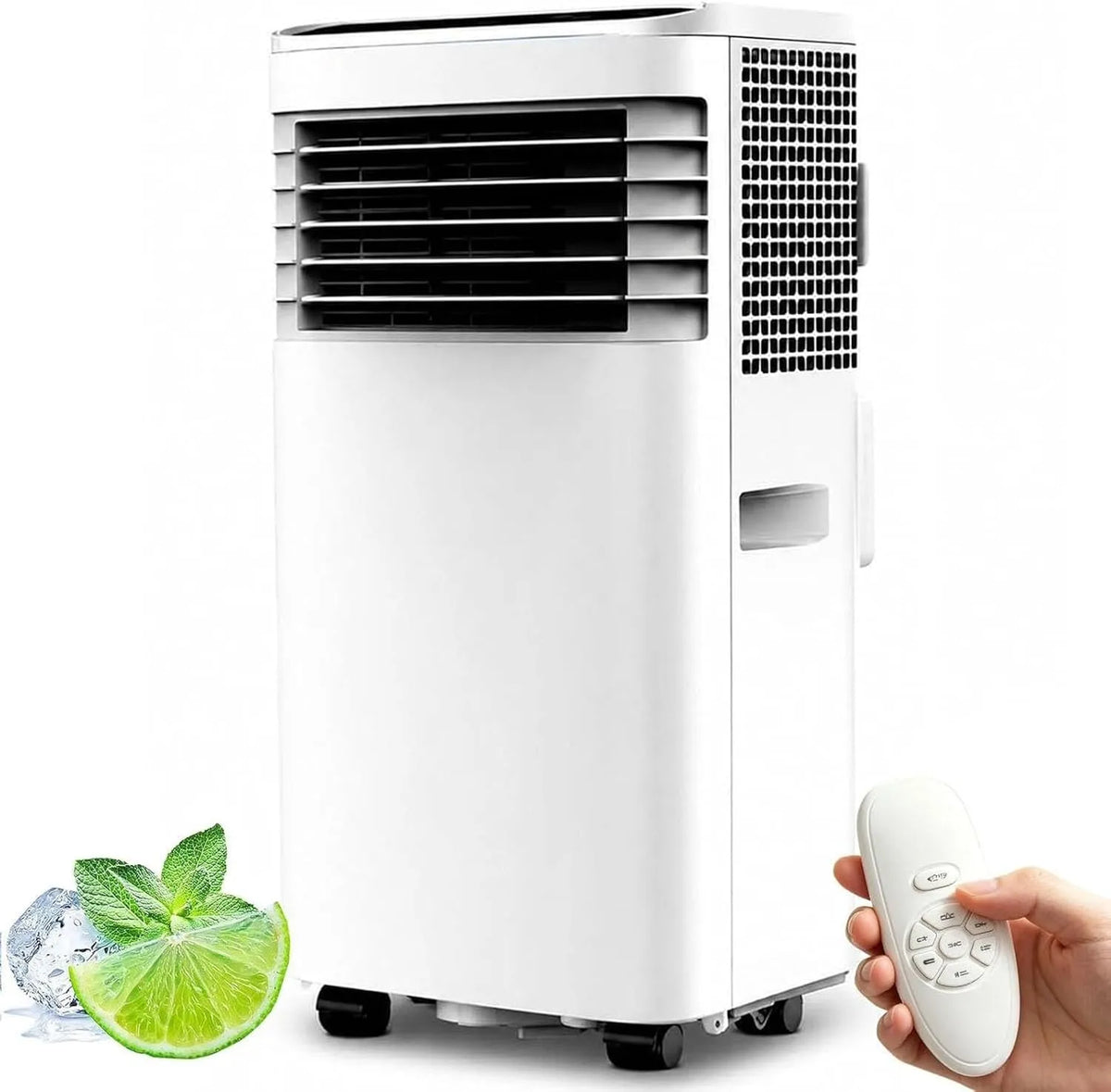 Mobiele airconditioner en Luchtkoeler, 6000 BTU, Koelen Ventileren en Ontvochtigen, voor Slaapkamer Th, 3-in-1 Luchtkoeler met Ontvochtiger