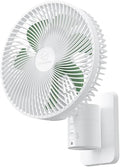 Ventilator, 20, timer en 4 snelheden, 178 cm kabel, 7 vleugels, verstelbare helling, ultra-geluidsarm, krachtig, voor binnen en buiten, wit, 20,3 cm