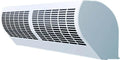Luchtgordijn, windsnelheden Met afstandsbediening 100cm, wandmontage