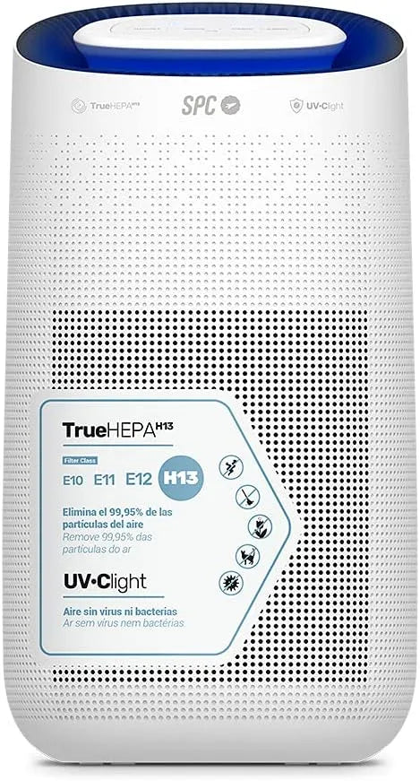 Luchtreiniger HEPA-13-filter met 145 m2, 400 m3/h, 32 dB, timer, HEPA-filter en geluidsarme werking