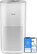 Luchtreiniger, PM2, 147 m2, bediening via app, HEPA, crèmewit, PM2
