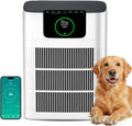 Luchtreiniger, AP002, HEPA, stof, dierenharen, CADR 330 m3/h voor 100 m2, app-gestuurd en 4+1 modus, pollen, geluidsarm en energiezuinig, AP002