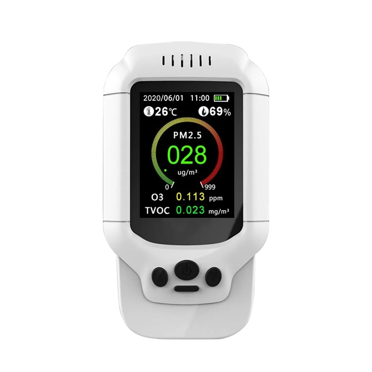 Luchtkwaliteitsmeter, Binnenluchtkwaliteitsmonitor PM2.5 PM10 PM1.0, gasdetector