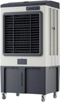 Ventilator, watergekoelde luchtventilator, Airconditioning ventilator Grote mobiele industriële koeler, op wielen, watergekoelde luchtventilator