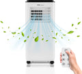 Mobiele airconditioner A9 R290 met 9000 BTU, 15m2, 950 W, 24L, 15 - 31°C, 2 snelheden, afstandsbediening en digitaal display