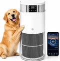 Luchtreiniger, HEPA, CADR 490 m3/h voor maximaal 50 m2, auto en app, PM2,5-display, kinderbeveiliging, timer, 24 dB geluidsarm slaapmodus