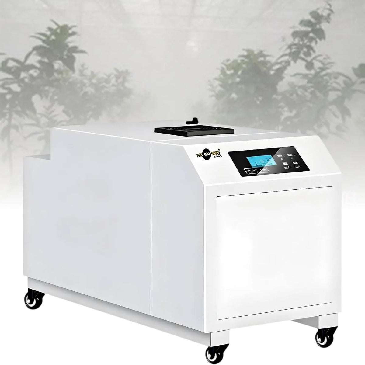 Luchtbevochtiger met automatische ultrasone nevelmaker met groot volume voor magazijnen 6KG/H, commerciële luchtbevochtiger voor planten
