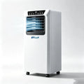 Mobiele airconditioner en Luchtkoeler, 14000 BTU, 220-240V 50Hz Compacte AC Unit met geluidsarm Compressor, Wieltjes, 9000 BTU, Ventilatiekit