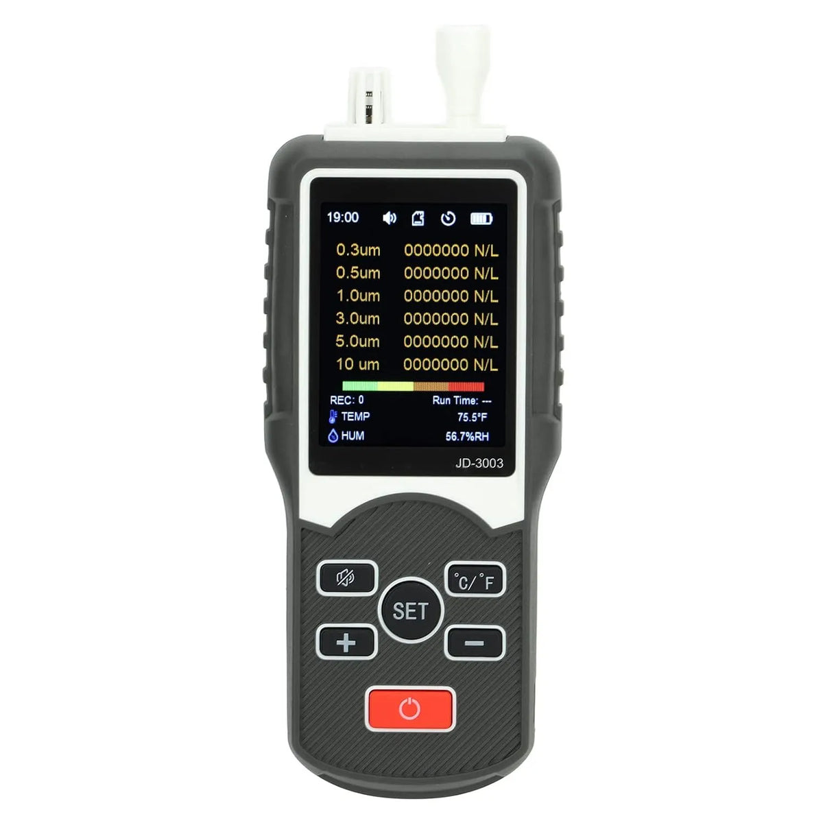 Luchtkwaliteitsmeter, Fafeicy Professionele, Zeer Nauwkeurige Luchtkwaliteitsmonitor voor -elektronica, e Farmaceutische Producten, Hoge Testsnelheid