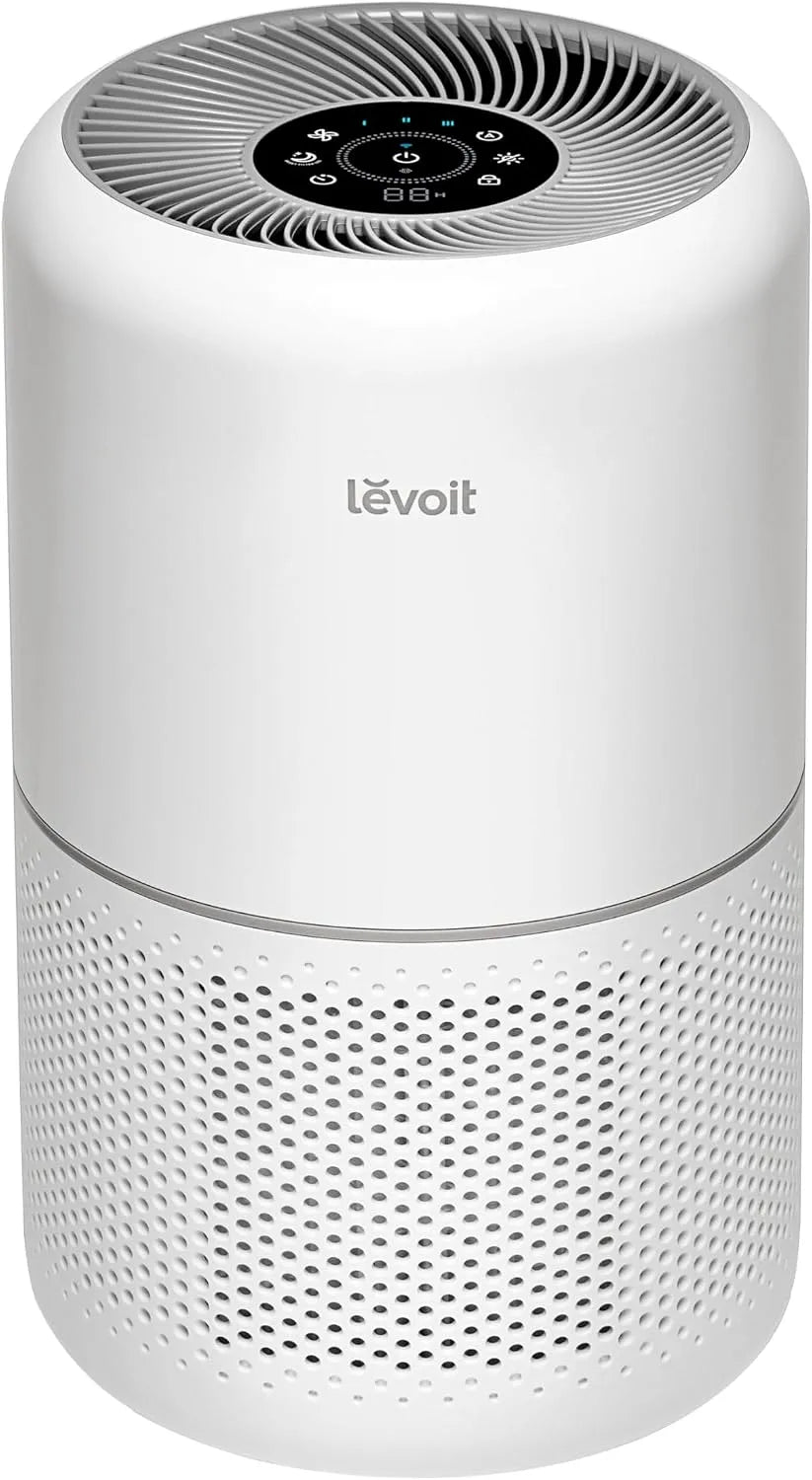 Luchtreiniger, LEVOIT HEPA-luchtreiniger tot 50m2, CADR 240 m3/h, 22 dB geluidsarm, bewaakt de luchtkwaliteit, Smart Auto-modus, compatibel met Alexa