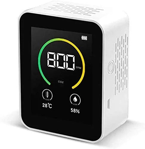 Luchtkwaliteitsmeter, Precies Kooldioxide Detector Air Detector Sensor, Gasconcentratie Kleur Inhoud TFT Kleurenscherm TFT, Smart Luchtkwaliteit