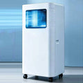 Mobiele airconditioner, 8000 BTU, slaap- en 24-uurs timer, afstandsbediening, 300 m2, ventilatormodi, oscillerend voor slaapkamer
