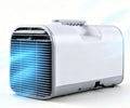 Mobiele airconditioner met 9°C, 30 minuten, 1300 W, 4400 BTU, 8 m2, 1500 W, 5100 BTU en 8-10 m2