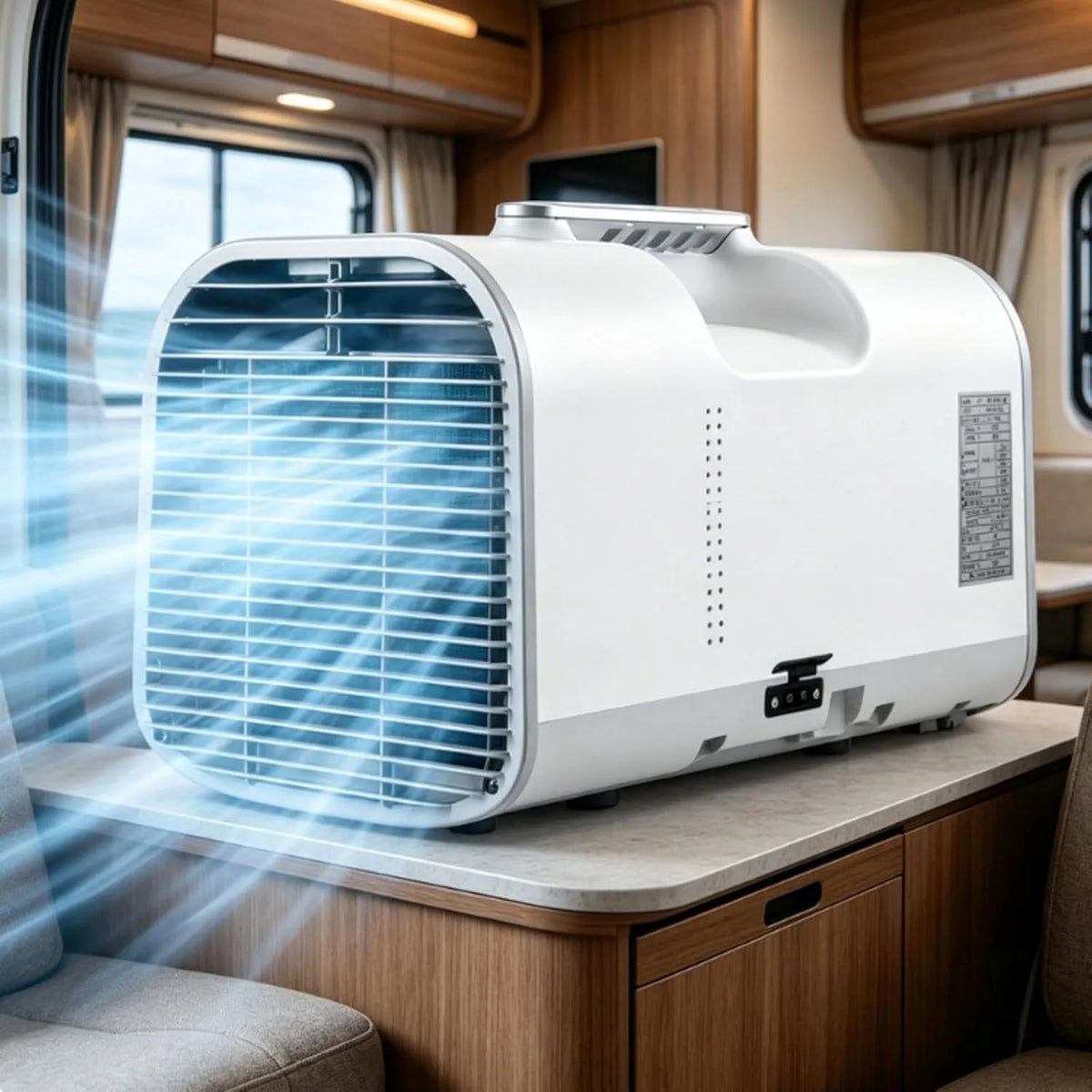 Mobiele airconditioner en Luchtkoeler, 4-In-1 Standen, Binnen 1500 W, Draagbare Airconditioner, Mini Mobiele Luchtkoeler, Met Afstandsbediening