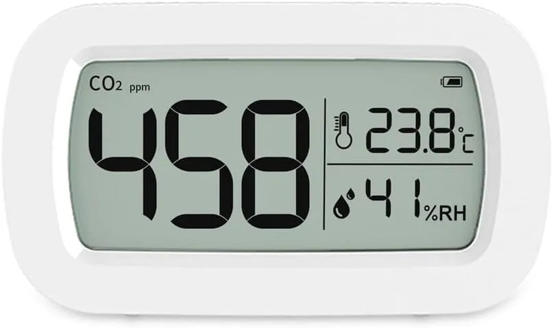 Luchtkwaliteitsmeter, CO2-tester, temperatuur- en vochtigheidsmeter, luchtkwaliteitsmonitor voor gebruik binnenshuis