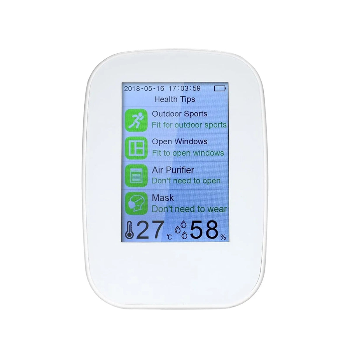 Luchtkwaliteitsmeter, CO2-meter, School D9-B, Luchtkwaliteitsdetector, Kantoor