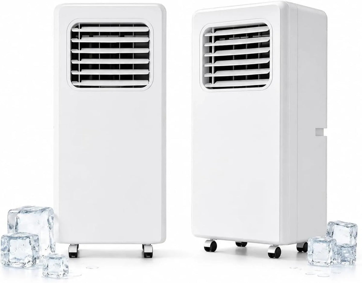 Mobiele airconditioner en Ventilator met 5100 BTU, 3-in-1, 16°C, 31°C, 12000 BTU, 51 m2, 15 minuten en 52 dB