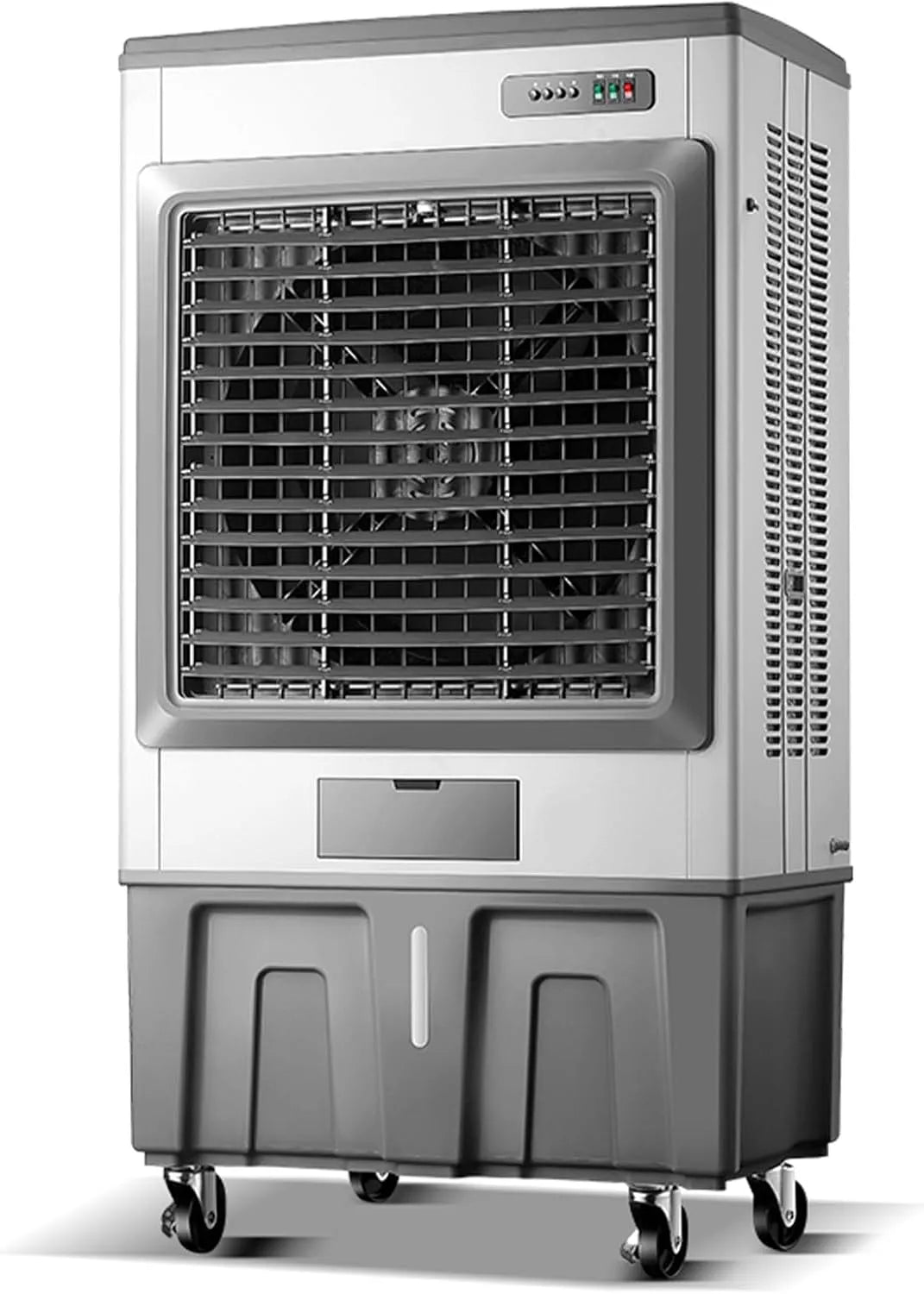 Mobiele airconditioner, 70 x 45 x 150CM, 90°+120° Oscillatie, Industriële Airconditioner, Moeraskoeler met 26,4 Gallon Watertank, Luchtkoelventilator