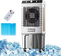 Mobiele airconditioner, 3-in-1 airconditioner, 6 ijsboxen, industriële luchtbevochtiger, met 50 liter watertank, Commerciële verdampingsluchtkoeler