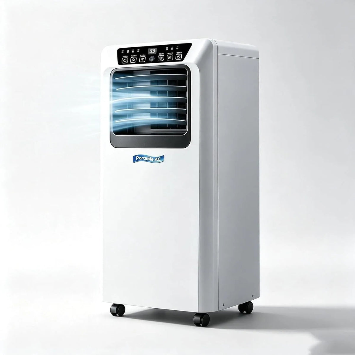 Mobiele airconditioner met 18000 BTU, 9000 BTU, 2-in-1, 220V, 240V, 50Hz en wit