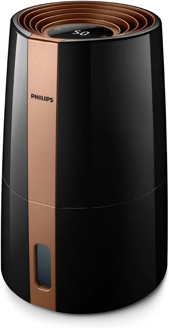 Philips Luchtbevochtiger met 3000-45 m2, 300 ml, 20 uur, waterreservoir en wit