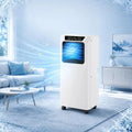 Mobiele airconditioner en Luchtontvochtiger, 36–49 dB, Mobiele Airco 9000 BTU Met Ontvochtiger & Wielens geluidsarm Werking 36, 49 dB Voor Ruimtes tot